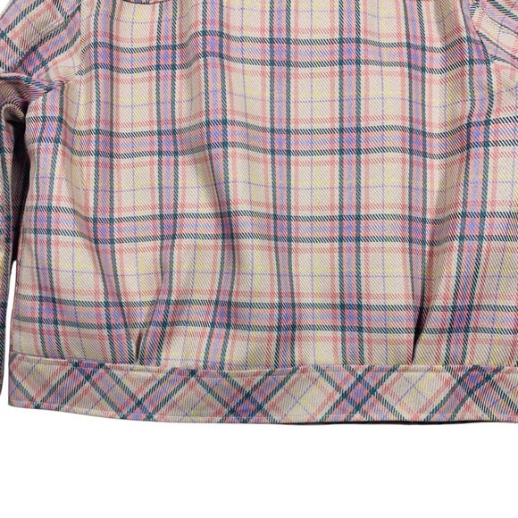 checked plaid short jacket boomber s multi color by Culture women size 38 - Picture 7 of 16